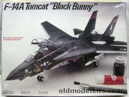 Testors 1/48 Grumman F-14A Tomcat Black Bunny - US Navy VX-4 or VF-21 - (ex-Fujimi), 328 plastic model kit